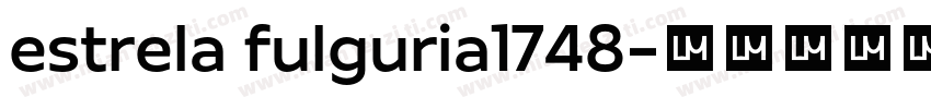 estrela fulguria1748字体转换